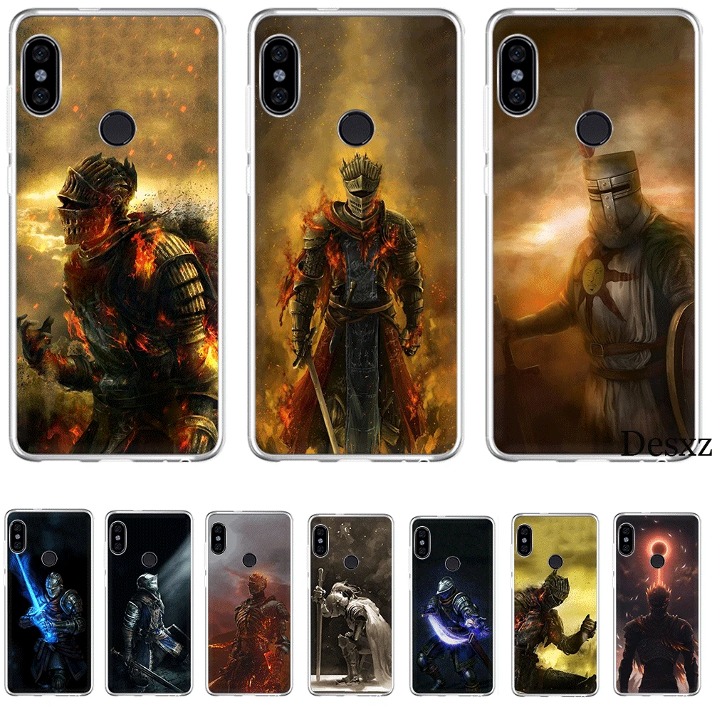 Мобильный чехол для телефона из ТПУ Xiaomi Redmi Note 4 4X5 5A 6 7 8 Pro крышка Dark Souls | Мобильные