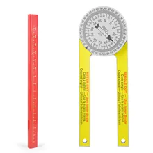 Miter Saw Protractor 185x63x14mm 360 Degree Miter Saw Protractor Leveling Bubble Angle Finder Miter With Pencil