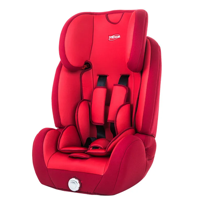 Красный Teknum детское безопасное сиденье isofix9-12 месячного ребенка от 0 до 4 лет, простое и портативное, чтобы лежать - Цвет: Красный