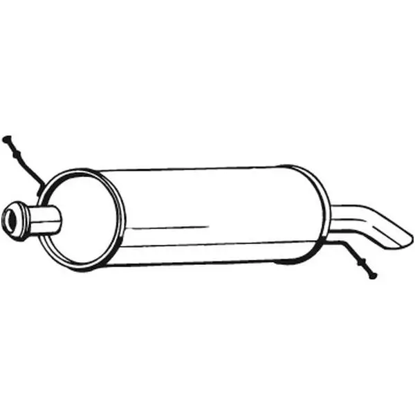 Глушитель конечный PSA C5 2.0HDi 00-02(hatchback, universal) BO