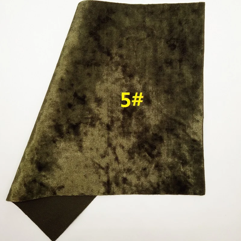 Зеленый блеск ткани, искусственная ткань, змеиная Синтетическая кожа ткань листы, бархат ткань для лука A4 21x29 см мерцание Ming XM783 - Цвет: 5