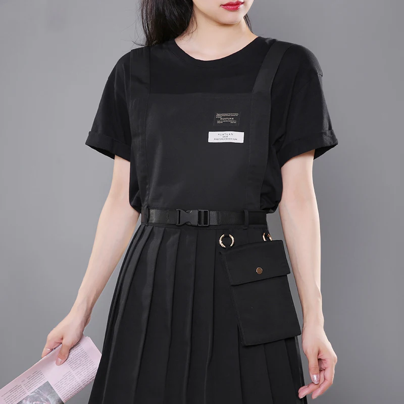 Новый Модный Милый хлопковый фартук для колледжа со съемным карманом и