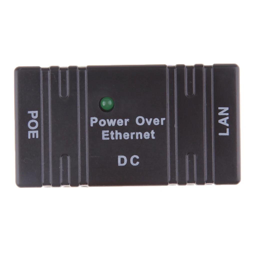 

1Pcs Power Over Ethernet Passive PoE Adapter Injector 1 in 1 out For LAN Network