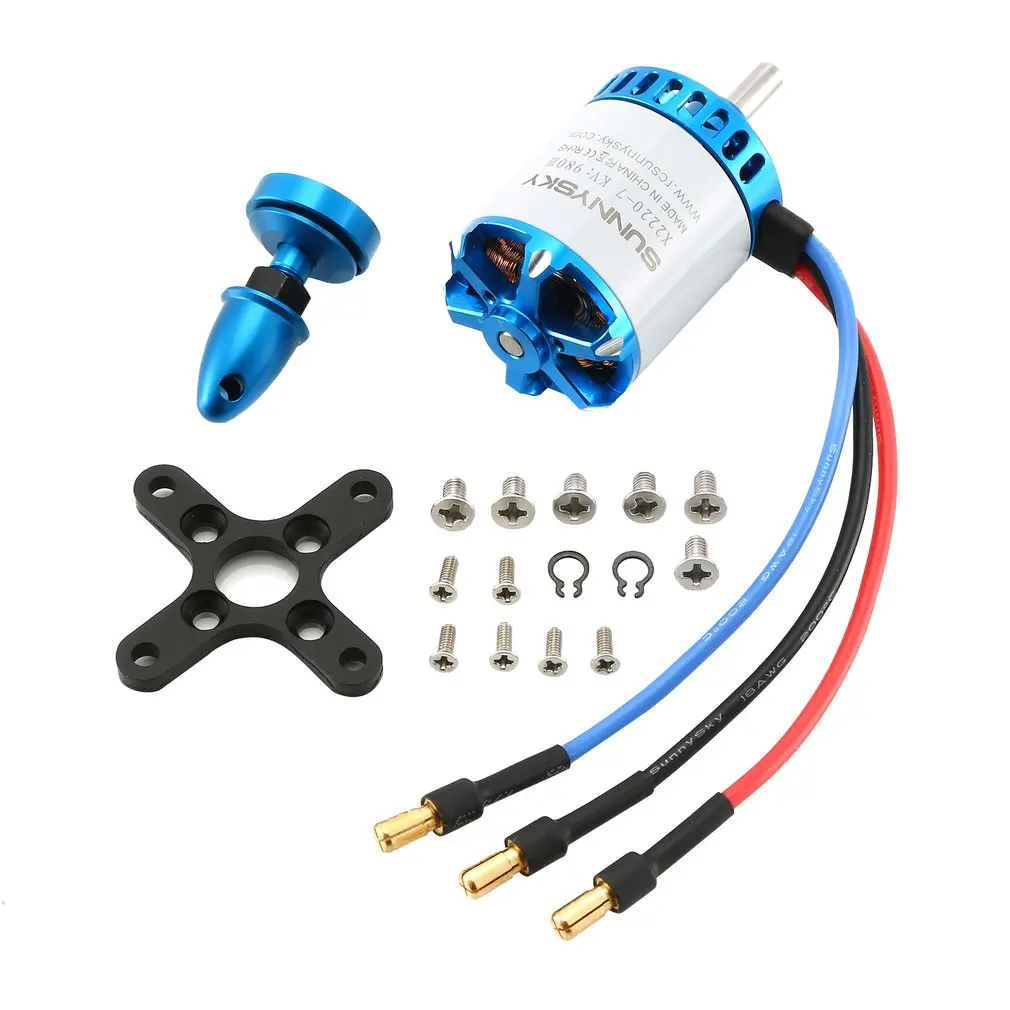 

SUNNYSKY X2220 980KV/1400KV Brushless Motor for Fixed - Wing 3D RC Drone Helicopter Airplane Parts Accessories