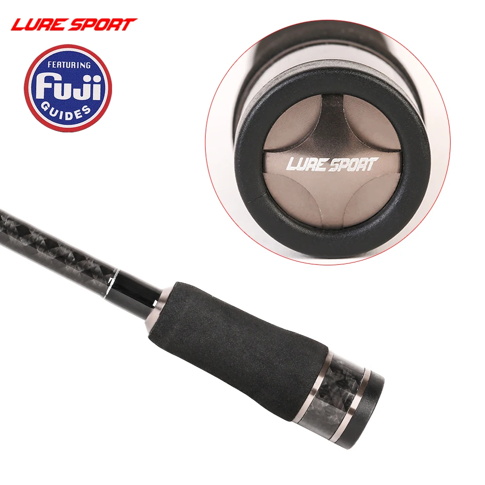 LureSport медленное отжимное удилище твердое углеродное наконечник сечение 1,9 м 1,5 секций X поперечные Углеродные направляющие FUJI катушка сиденье приманка лодка удочка