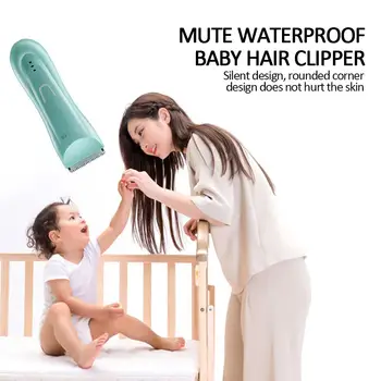 

Electric Hair Trimmer Children Hair Clipper Mute Hair Clipper Green Charging Cable ABS Environmentally Friendly Waterproof