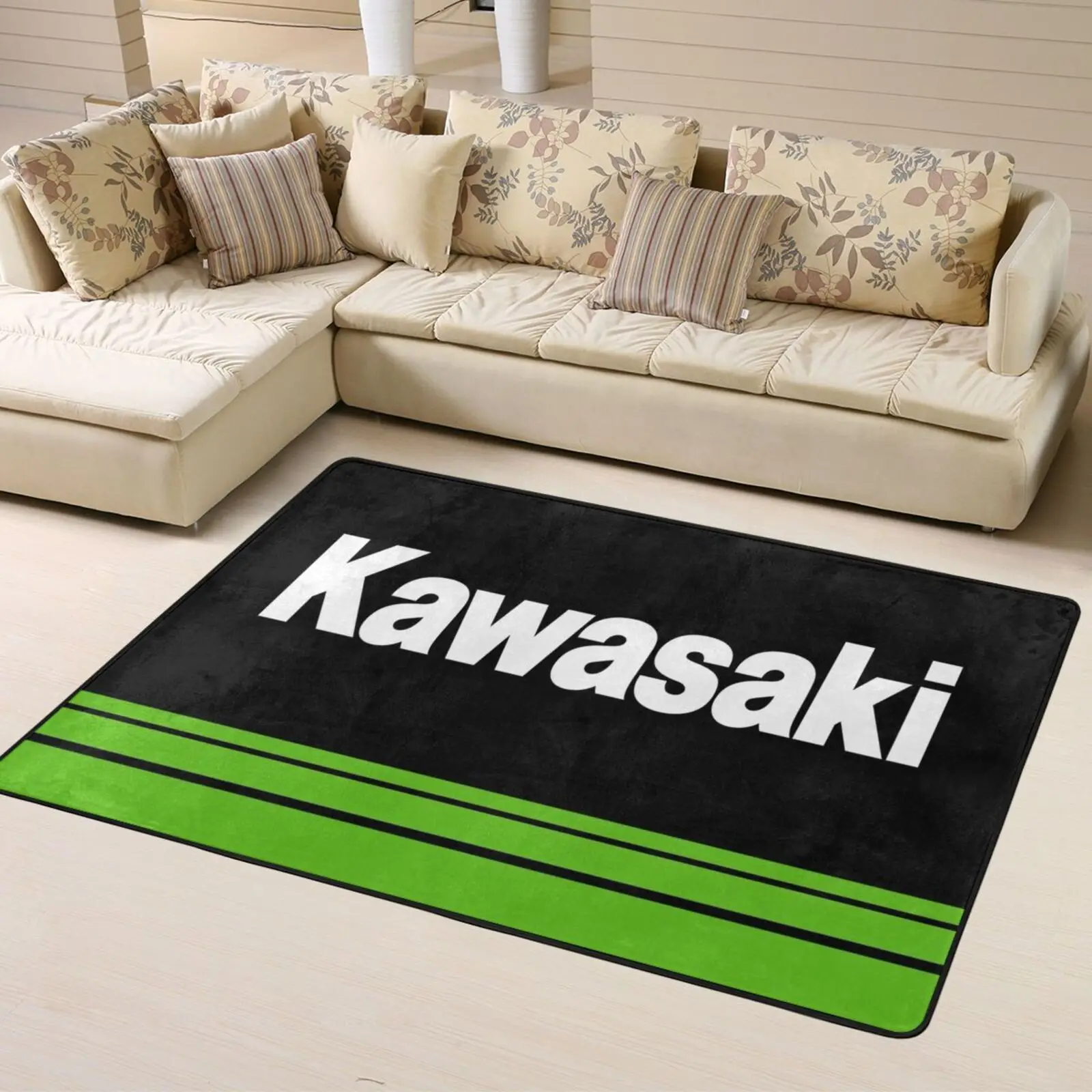 Kawasaki Motorcycle 2037 Bath Mat Door Mat Rug Carpet Mat Foot