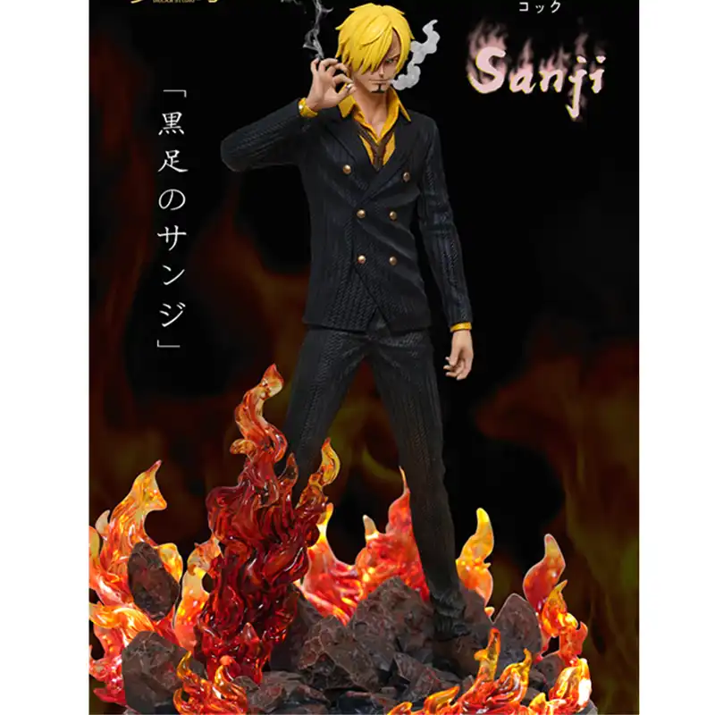 40cm Anime One Piece Demon Leg Vinsmoke Sanji Straw Hat Pirates Led Gk Resin Action Figure Collectible Model Statue Toy R161 Action Figures Aliexpress