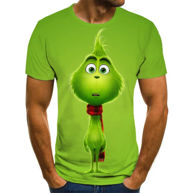New 3D Printed T Shirt Movie Grinch T 