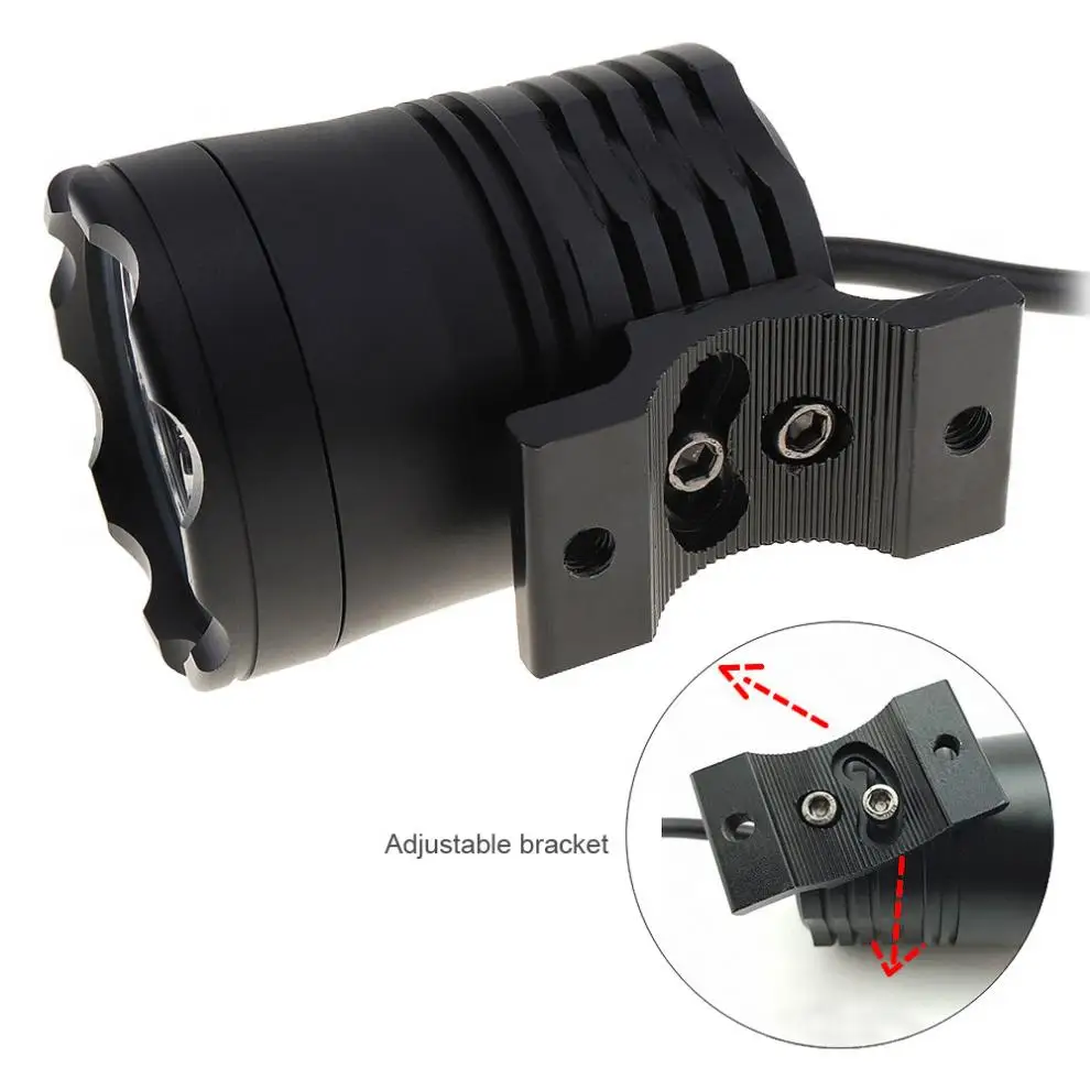 12V 60W 10000LM Мотоцикл головной светильник высокого Мощность Точечный светильник Мотоцикл головной светильник с 6 светодиодный лампы