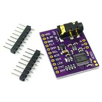 

10PCS PCM5102 PCM5102A DAC Sound Card Board pHAT 3.5mm Stereo Jack 24 Bits Digital Audio Module for Raspberry Pi Beyond