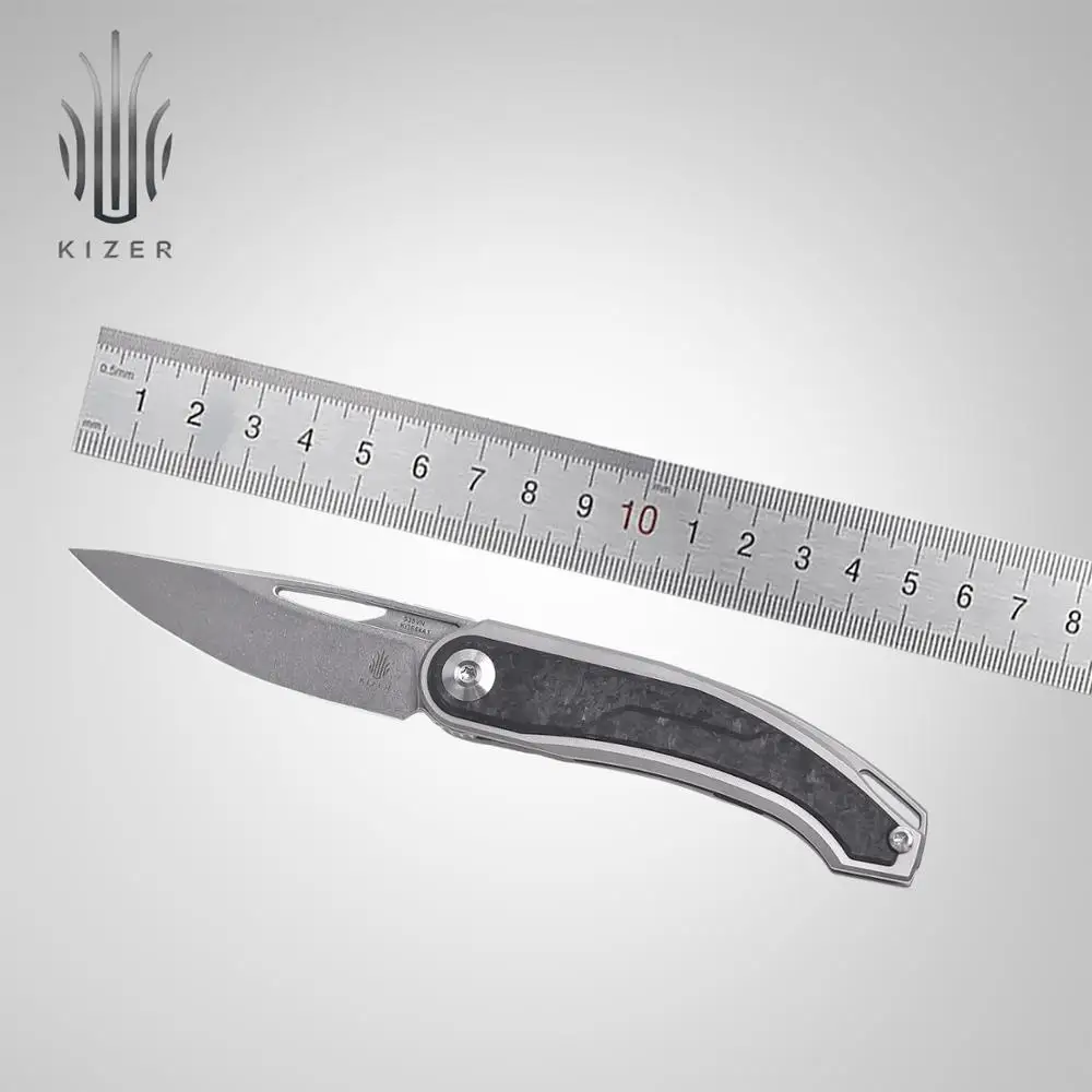 Карманный нож Kizer KI3554A1/A2 apus 2020 ножи Новые поступления уличный с ручкой из титана +