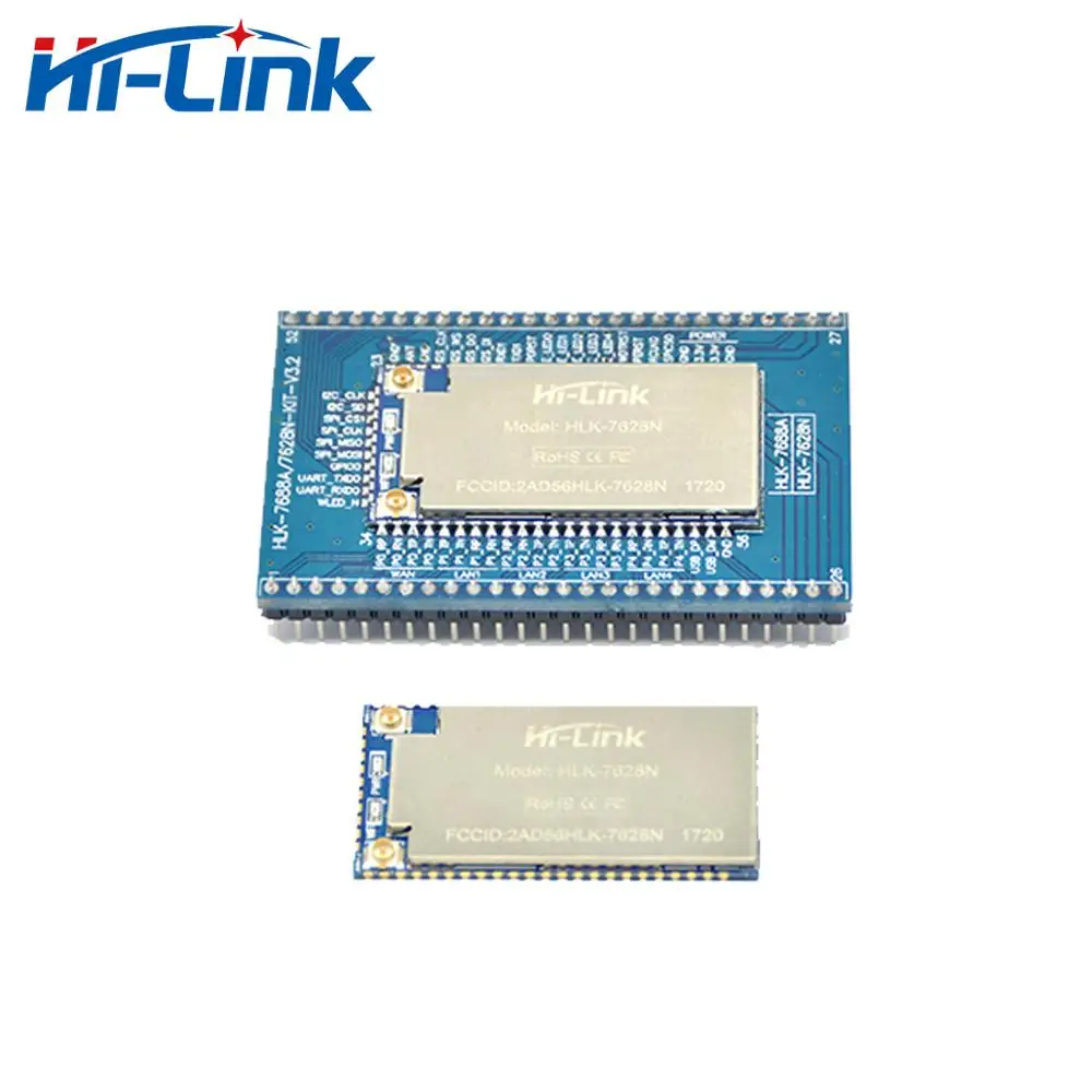 HLK 7628N Беспроводной маршрутизатор Wi Fi модуль с Pinboard 300 Мбит/с MT7628NN Бесплатная доставка|Комплекты умного дома| |