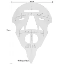 3D лицо бровь линейка практика маска полуперманентный трафарет для татуажа инструмент для начинающих татуировки бровей губ Макияж шаблон