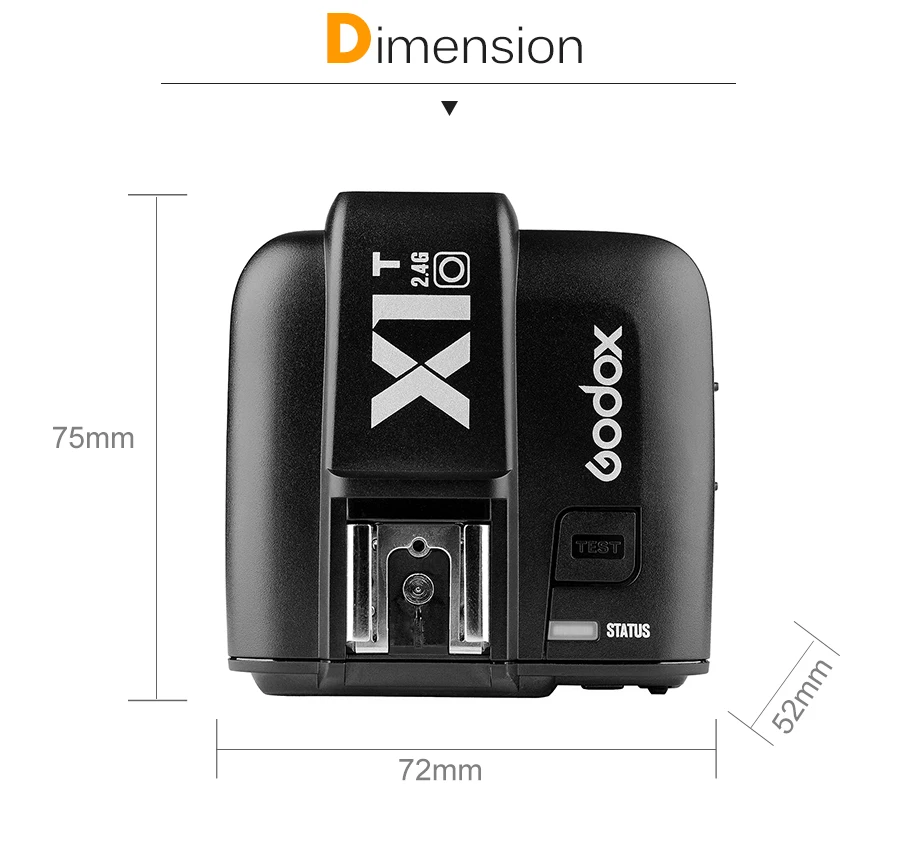 Godox X1T-F X1T-C X1T-S X1T-O X1T-N 2,4G Беспроводной ttl HSS Flash Trigger Transmitter для цифровой зеркальной камеры Canon Nikon sony Fujifilm Olympus Камера