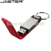 Новый кожаный и металлический USB флеш накопитель JASRER 2015 флешка 8