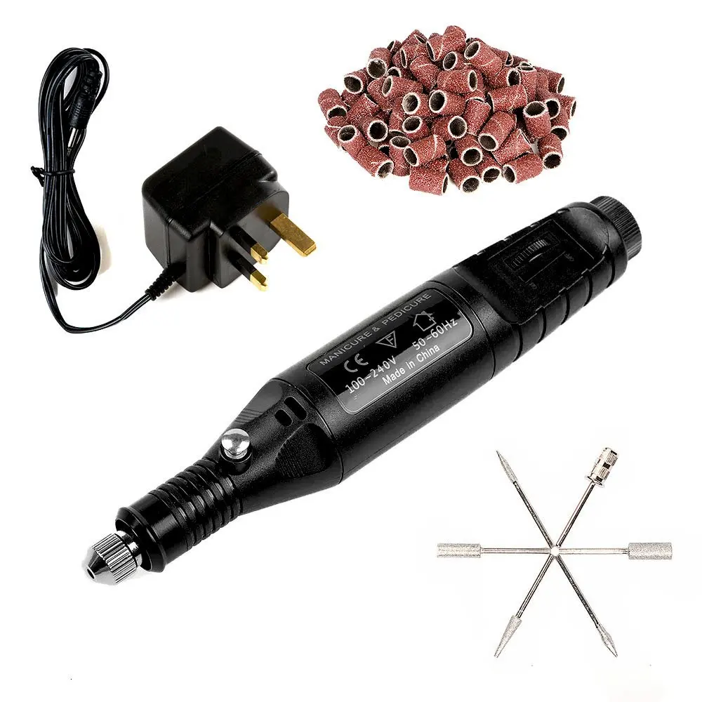 

Electric Nail Drill Nail Polishing Machine Manicure Pedicure Drill USB Electric Nail Art Pen Drill Kit Polishing Tools