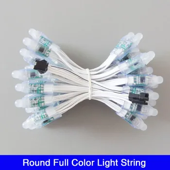 

LED String 0.3W / DC12V 0.6W F8 RGB WS2811 / UCS1903 12mm Pixel Full Color Led Lighting for LED Pixel Signs White Wire