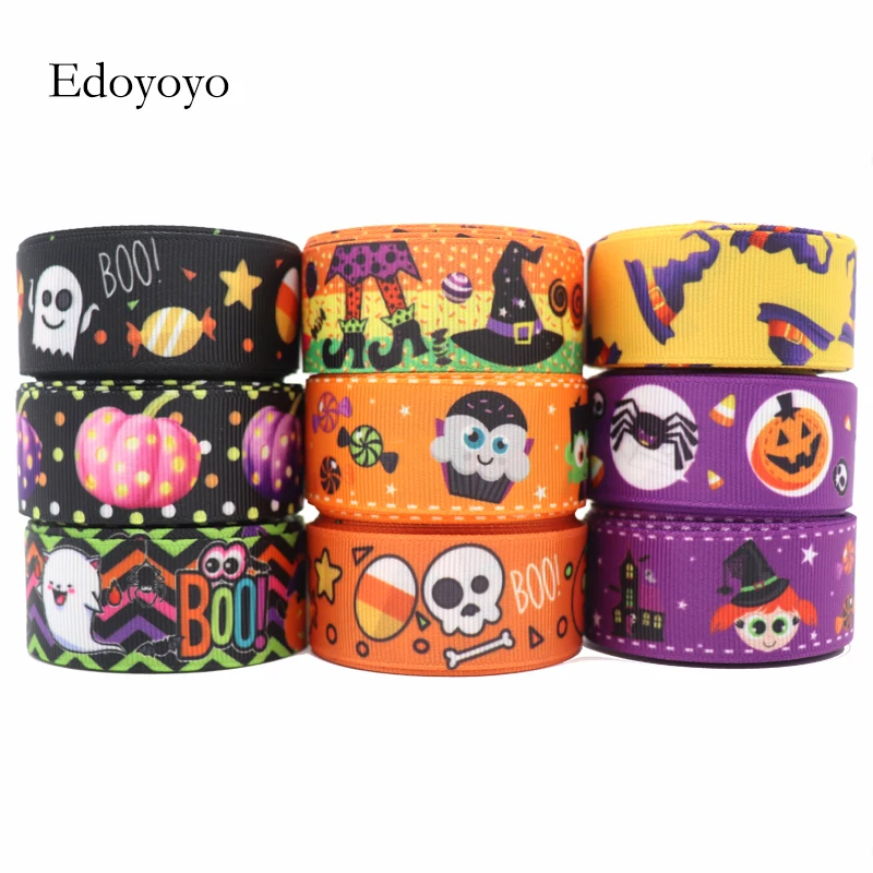 New Halloween Ribbon Grosgrain Batch Ribbons Saten Halloween 5