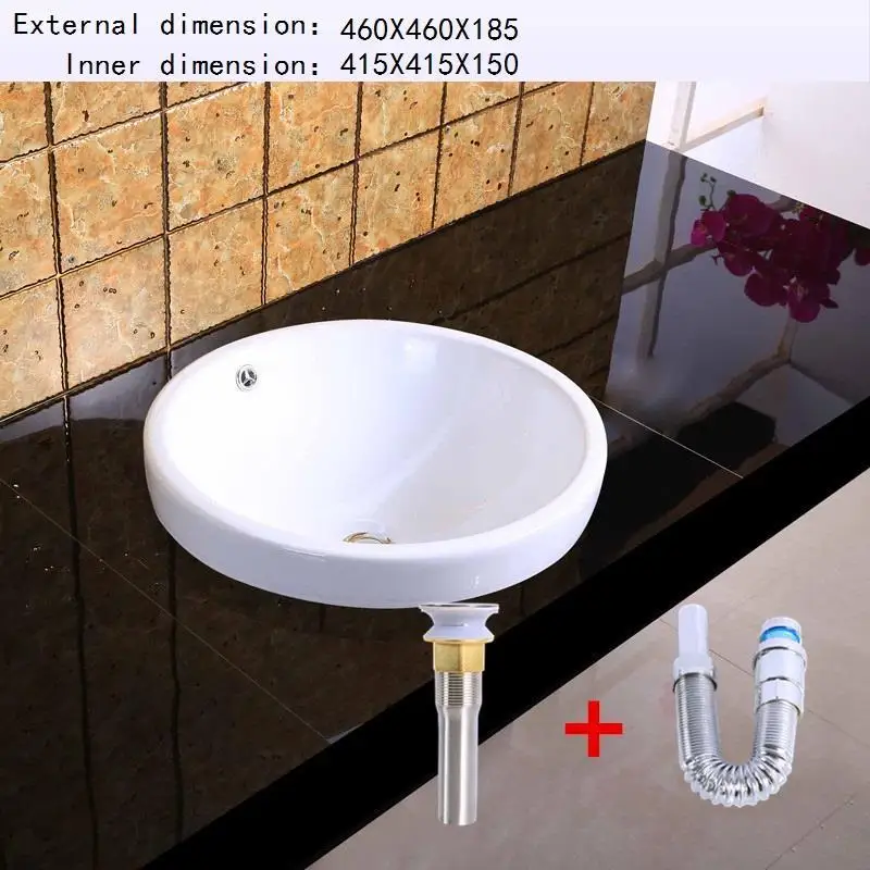 Banyo Da Appoggio wastatel Umywalka Nablatowa Salle Bain Lavabo De Mano Vanity Cuba Ванная Комната Раковина Pia Banheiro умывальник - Цвет: Number 6