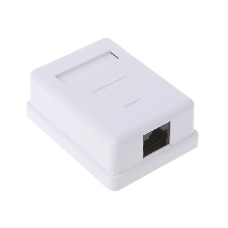Cat5e RJ45 Wall Coupler Jack Adapter 8P8C HM-HB01 Model UTP Unshielded Single Port Desktop Mount Box | Компьютеры и офис
