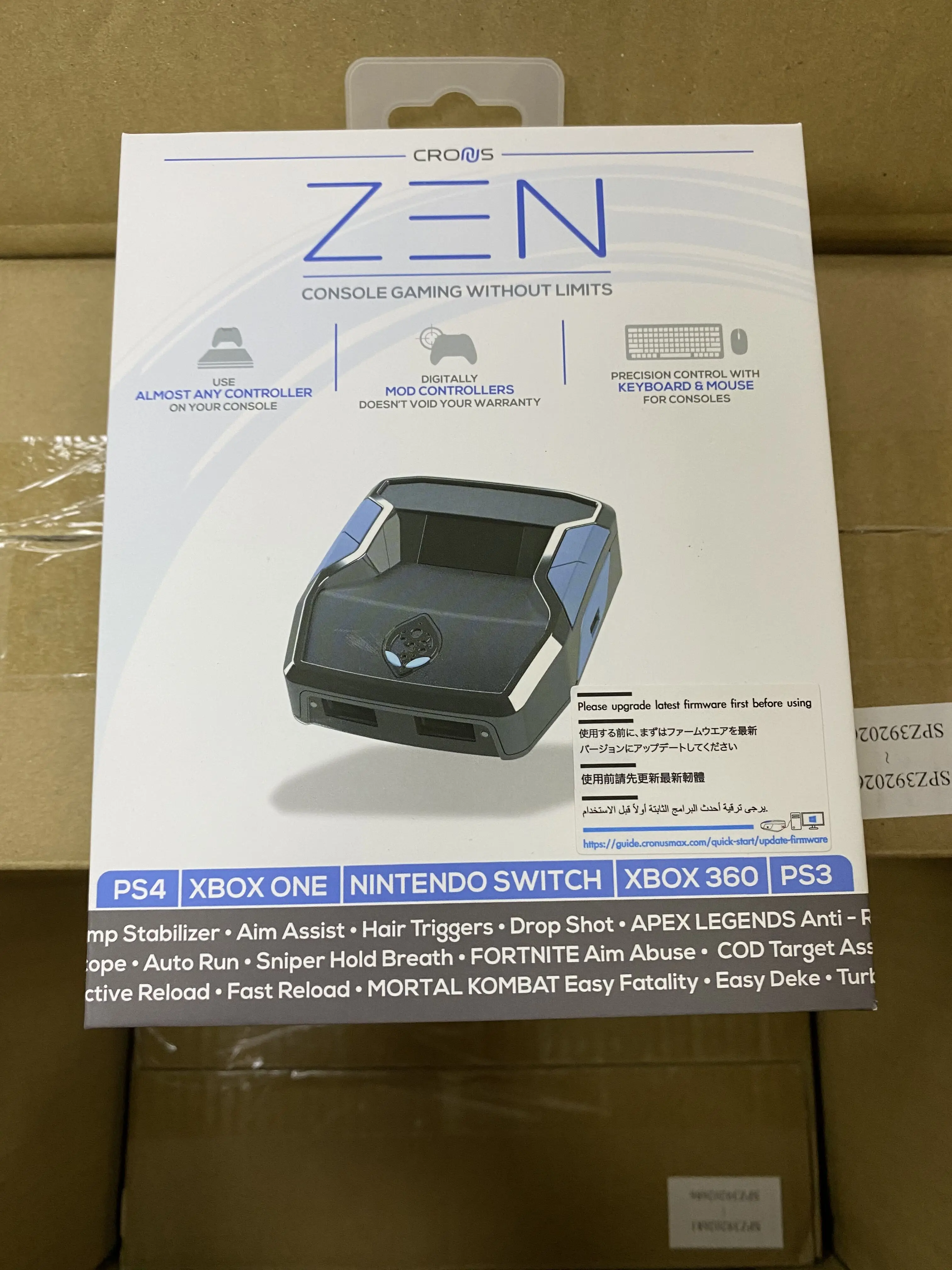 Cronus Zen Original para PS4/PS5/Xbox One/Series S/X/NS, controlador de  consola, Adaptador convertidor de teclado y ratón