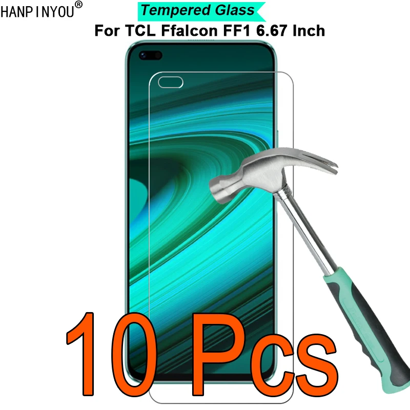 

10 шт./лот для TCL Ffalcon FF1 6,67 дюйма твердость 9H 2.5D ультратонкая закаленная стеклянная пленка защита экрана
