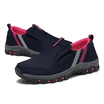 

2019 Walking Shoes for Men Women Slip On Outdoor Trekking Jogging Sneakers Breathable Couples High Quality