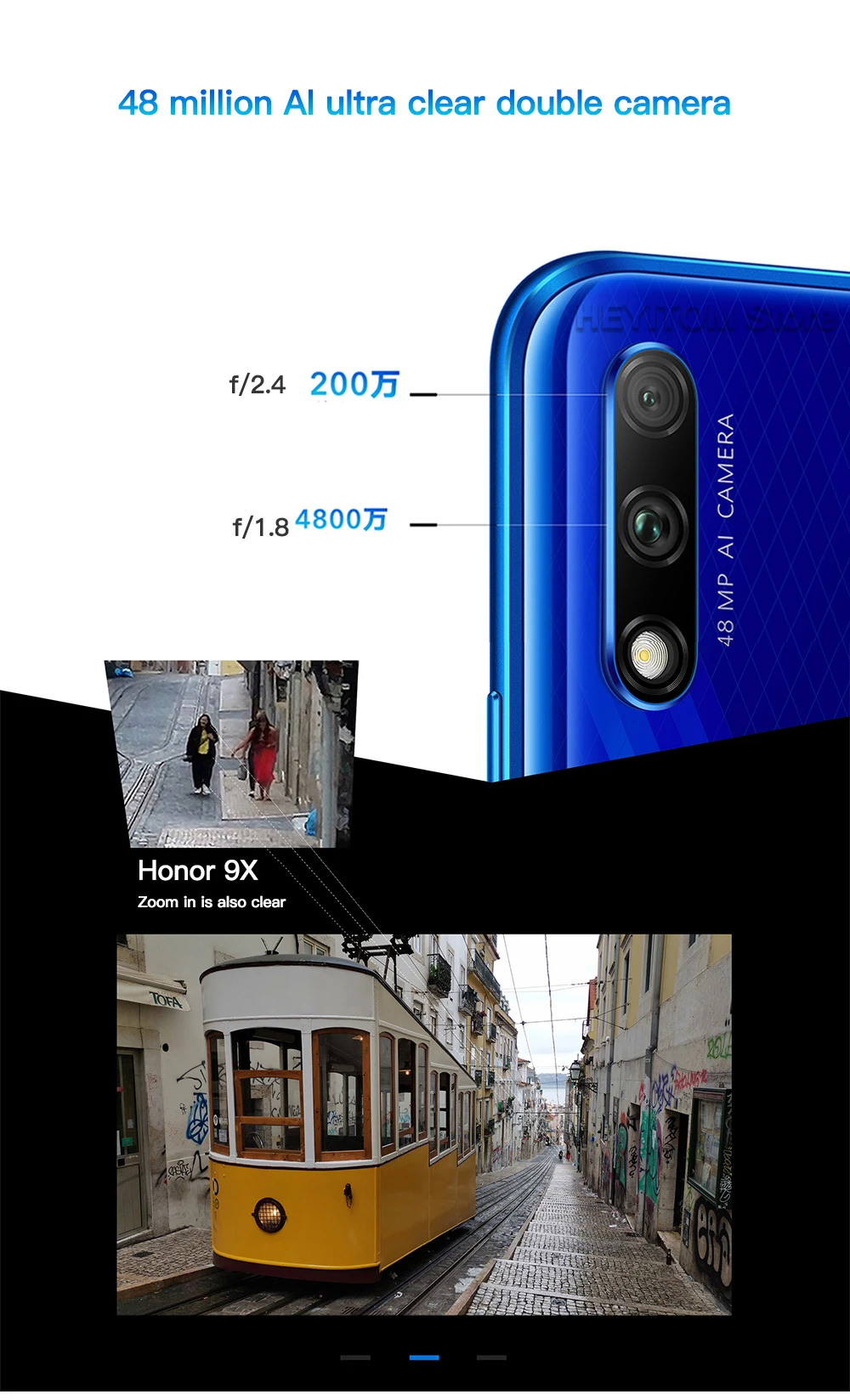 honor 9x Kirin 810 4000 мАч супер срок службы батареи 48 миллионов ультра четкая ночная съемка 6,59 дюймов Лифт полный экран