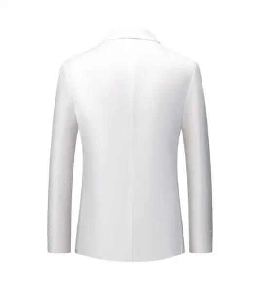 6XL Мужской приталенный офисный пиджак, модный однотонный мужской пиджак, пиджак для свадебного платья, повседневный деловой мужской пиджак