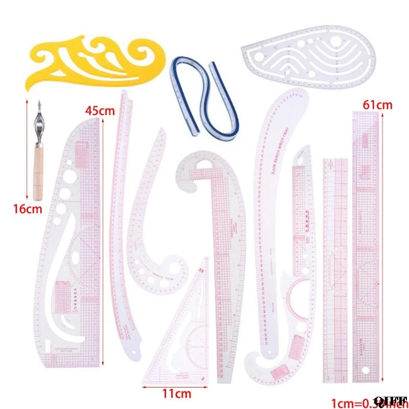 Sewing Pattern Making Tools with Stitching Wheel Tool for Designing Patterns