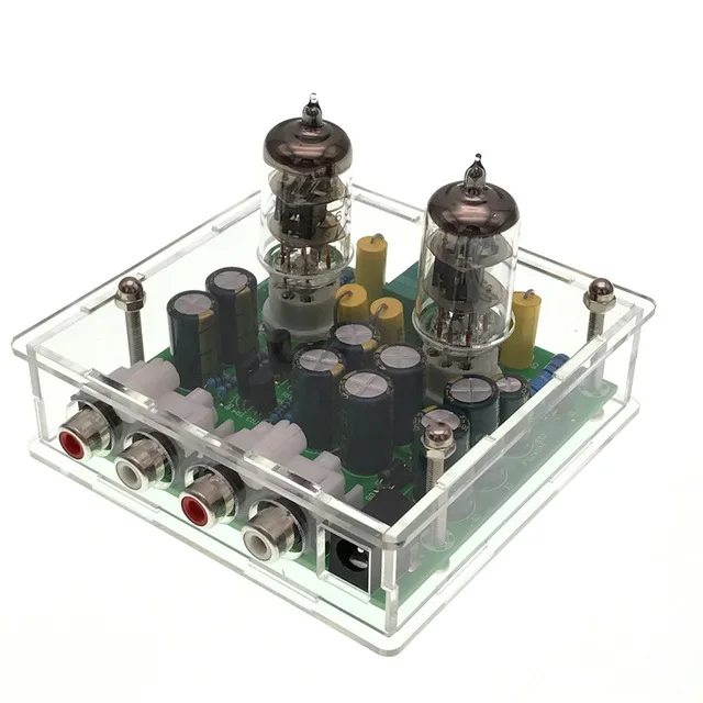 Newest 6J1 tube preamp amplifier board Pre amp Headphone amp 6J1 valve preamp bile buffer diy kits 6J1 tube preamp amplifier boa