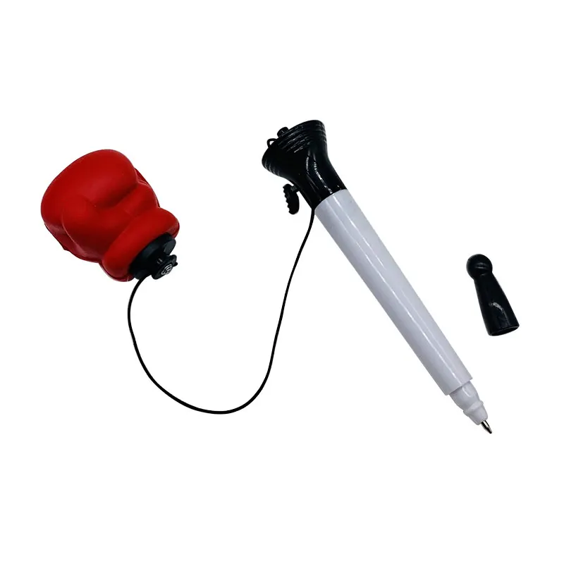 1Pc 2Pc Fist Shape Bouncing Pop Ballpoint Pen 0.7mm Bullet Tip Blue Black Ink Signature Ball Pen Office School Wrting Stationery