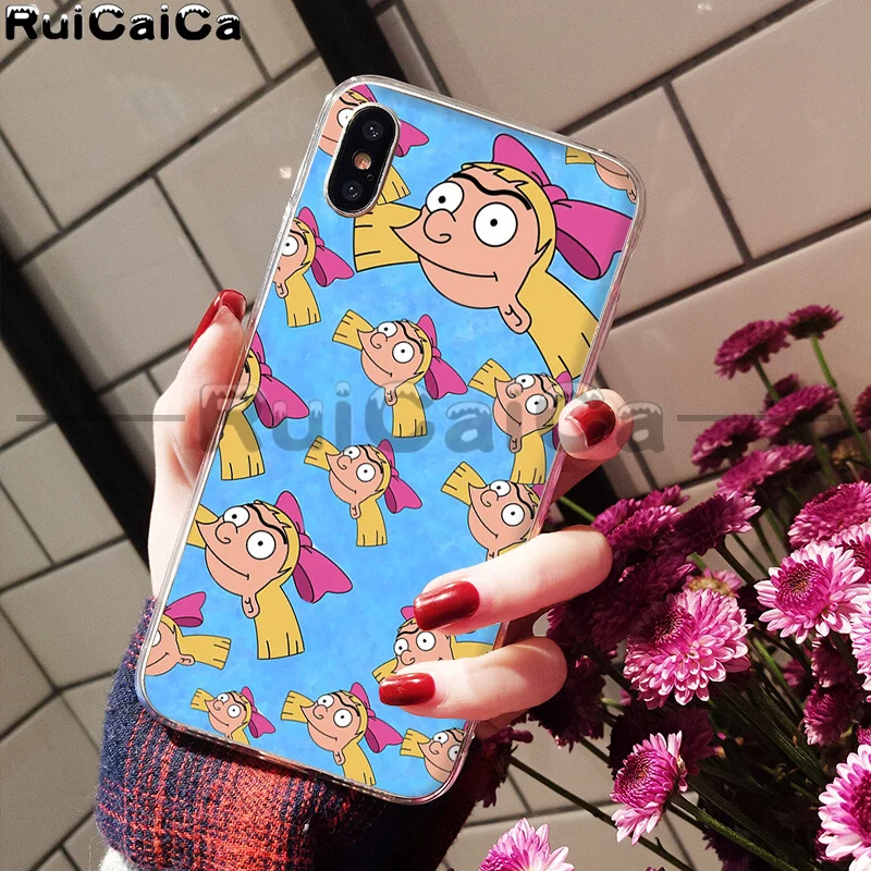 RuiCaiCa Hey Arnold Coque Shell чехол для телефона Apple iPhone 8 7 6 6S Plus X XS MAX 5 5S SE XR мобильные чехлы