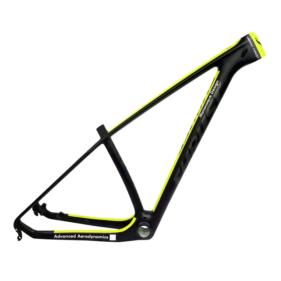 Карбоновая рама THRUST 29er 15 17 19 карбоновая mtb UD T1000 велосипедная Рама 27 5 BSA BB30 желтая