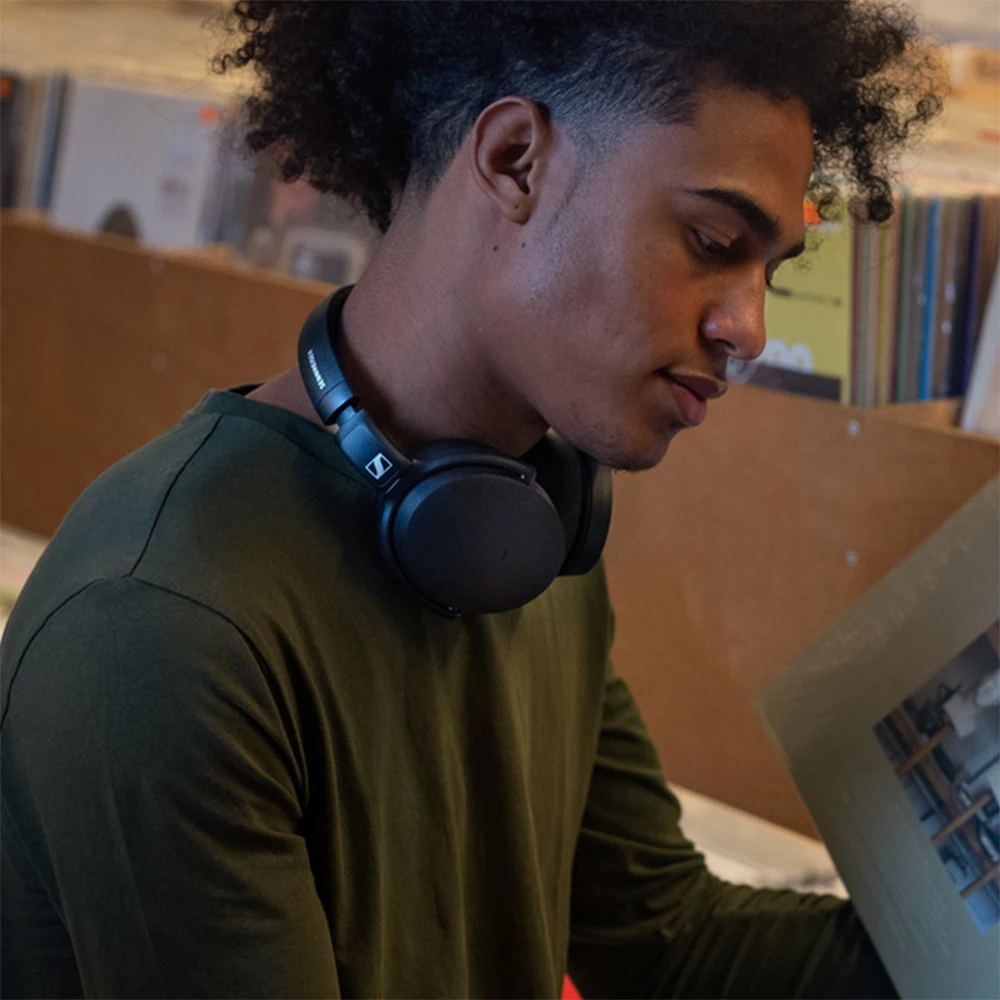 Sennheiser HD 350BT Wireless Headphone Bluetooth 5.0 Earphone Sport Gaming Headset Deep Bass Music Foldable with Mic Fast Charge