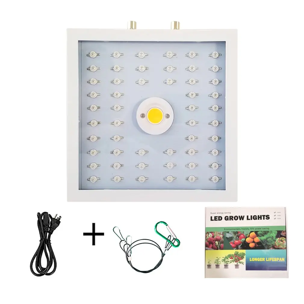 Plants LED Grow Light Full Spectrum 1000W Double Chip Red/Blue/UV/IR Small Square Light For Indoor Plants VEG BLOOM