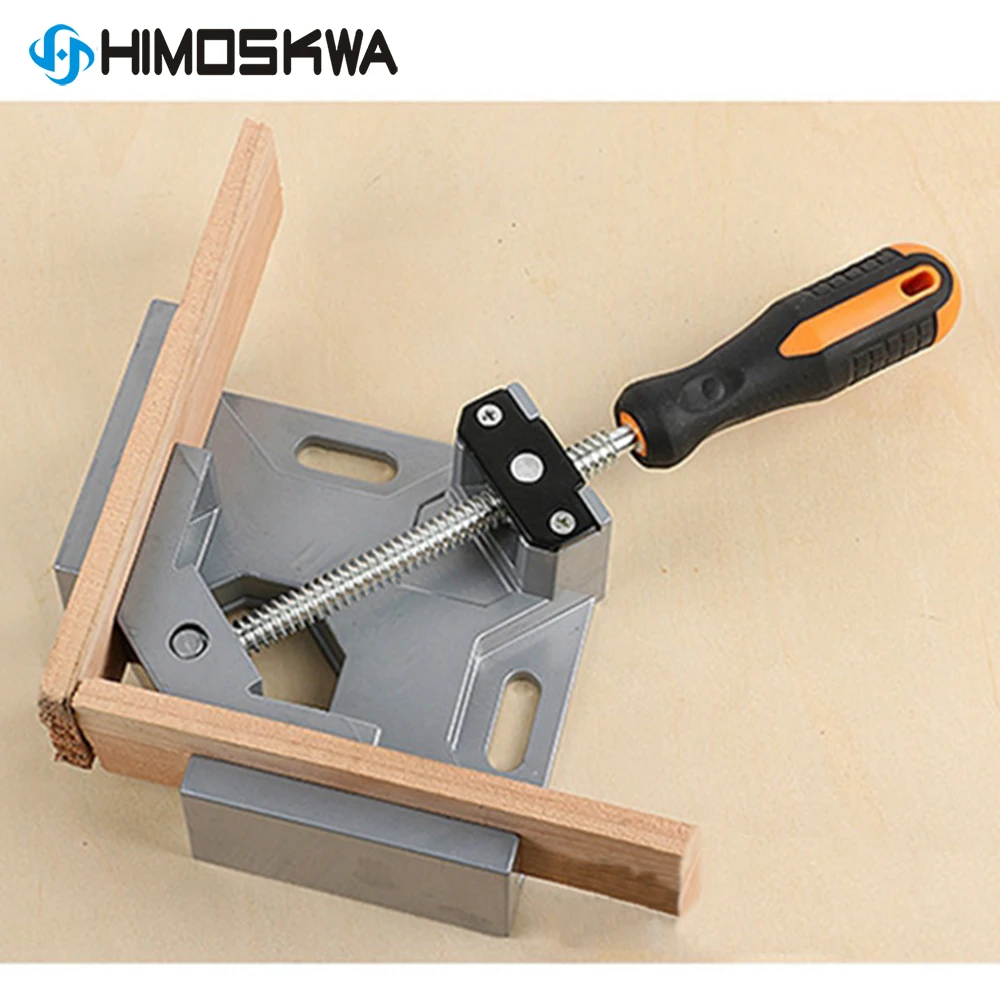 

Aluminum Single Handle 90 Degree Right Angle Clamp Angle Clamp Woodworking Frame Clip Right Angle Folder Tool
