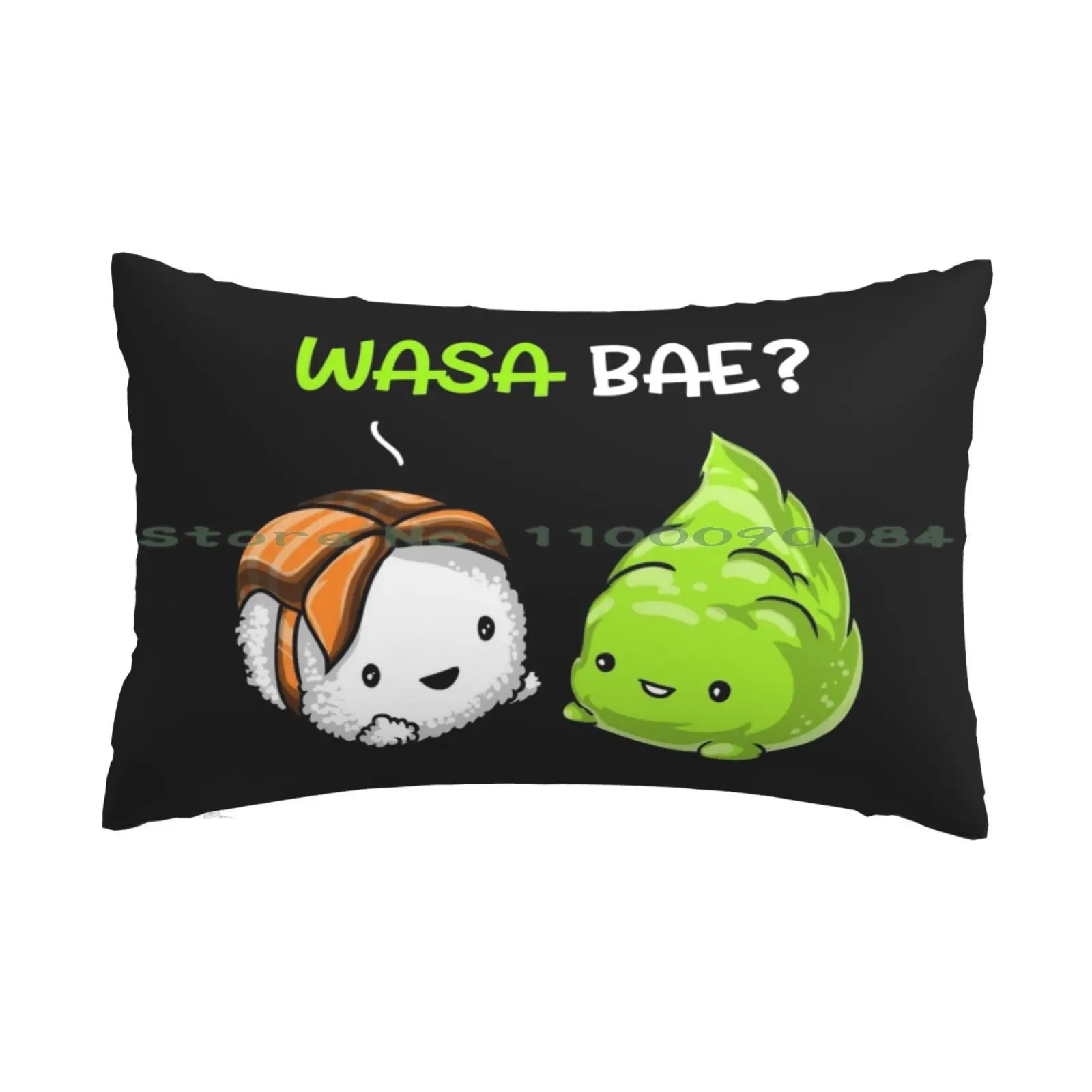 Sushi Wasabi Wasa Bae Federa 20X30 50*75 Divano Camera Da Letto Kawaii Sushi Sushi Lover Wasabi Sushi Pun Divertente Sushi Cibo Giapponese