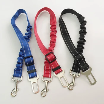 

Pet Supplies Car Dog Seat Belt Puppy Car Seat Belt Leash Clip Nylon Belts Elastic Reflective Safety Rope Auto Traction Products
