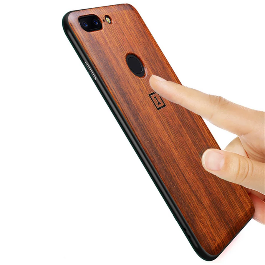 Чехол Oneplus 5t Оригинальный чехол из натурального дерева 6 розового ударопрочная