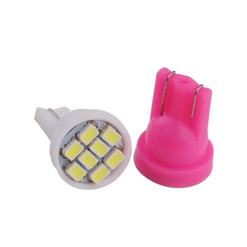 100 шт. T10 1206 W5W 8SMD автомобиля света COB 8 светодиодов 194 168 192 Авто Клин лампочки на подвеску лампа