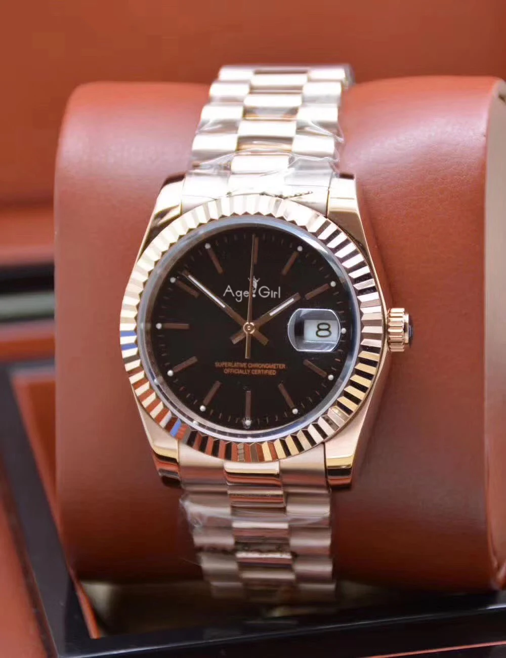 4 Роскошные брендовые Новые Мужские автоматические механические часы Datejust из нержавеющей стали сапфировые розовое золото синий черный белый бриллианты оболочки часы - Цвет: 4
