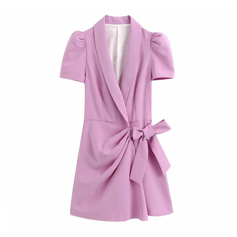 Элегантный однотонный Блейзер Стильный комбинезон для женщин пышный короткий