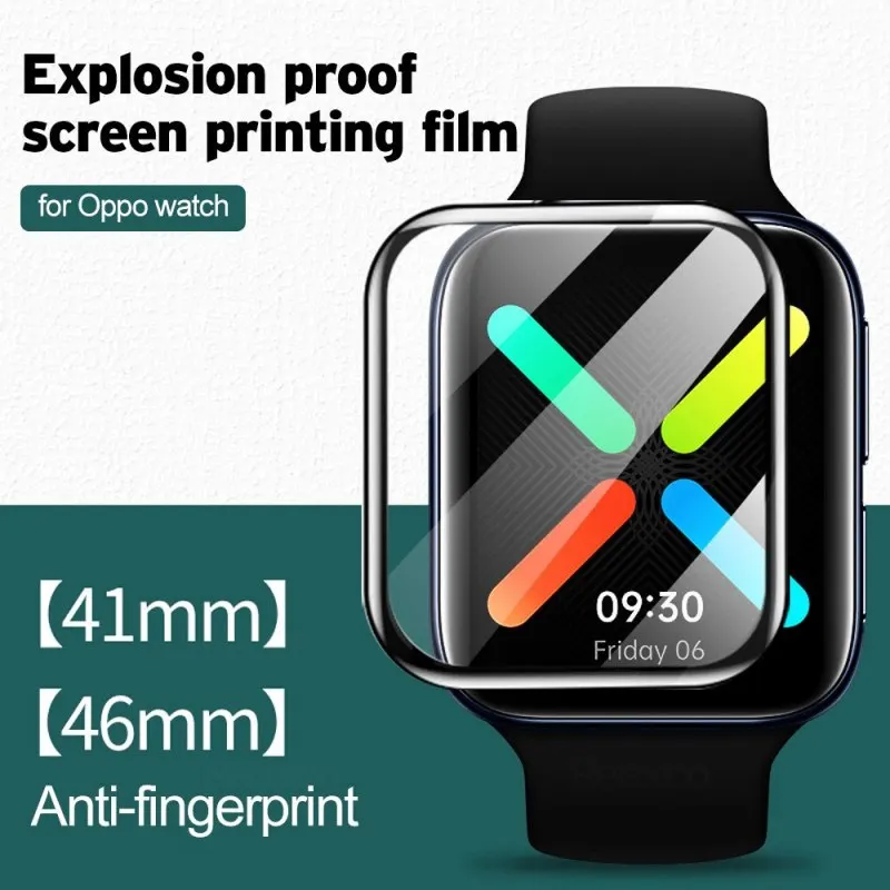 2pcs 41mm 46mm Soft Tpu Protective Film For Oppo Watch Full Cover
