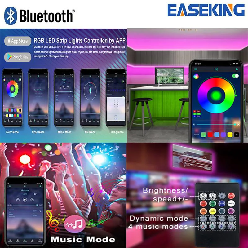 Популярный Bluetooth светодиодная лента RGB светильник контроллер Беспроводной