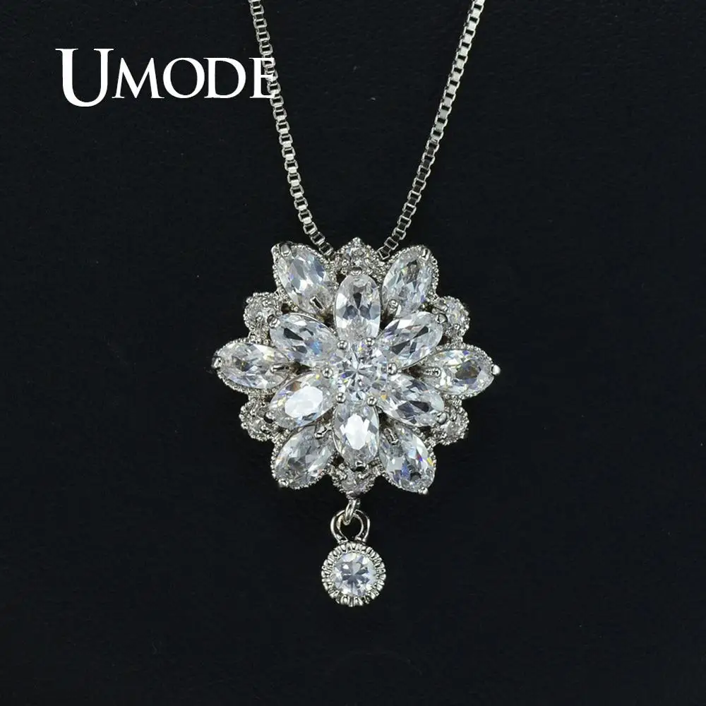 Umode принцесса маркиза вырезать CZ ювелирные изделия ожерелье UN0013|jewelry necklace|pendant