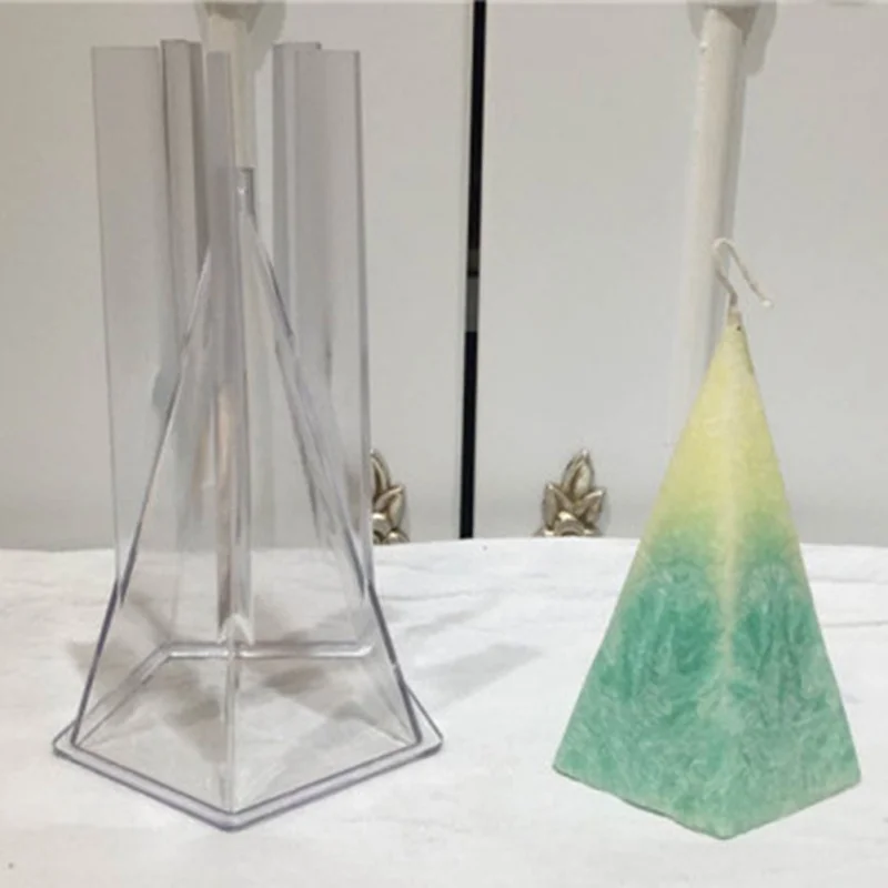 

DIY Handmade Candle Mold Unique Cone Shape Plastic Candle Mold Home Convenient Economy Suitable For Solid And Easy Demoulding