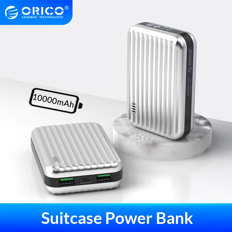 ORICO 10000mAh Power Bank Suitcase External Mobile Battery Charging Powerbank For Travel For Smartphone Small Poverbank ORICO 10000mAh Power Bank Suitcase External Mobile Battery Charging Powerbank For Travel For Smartphone Small Poverbank