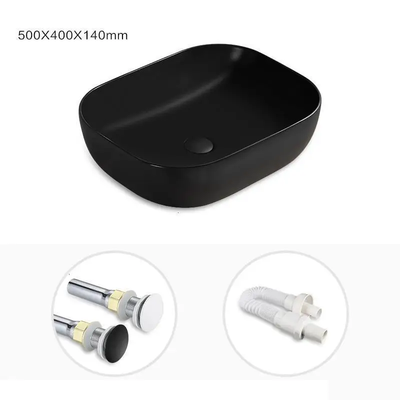 Banyo Waschtisch Salle Bain wastatel Black Da Appoggio Bagno De Mano Pia Para раковина для ванной комнаты Lavabo Cuba Banheiro умывальник
